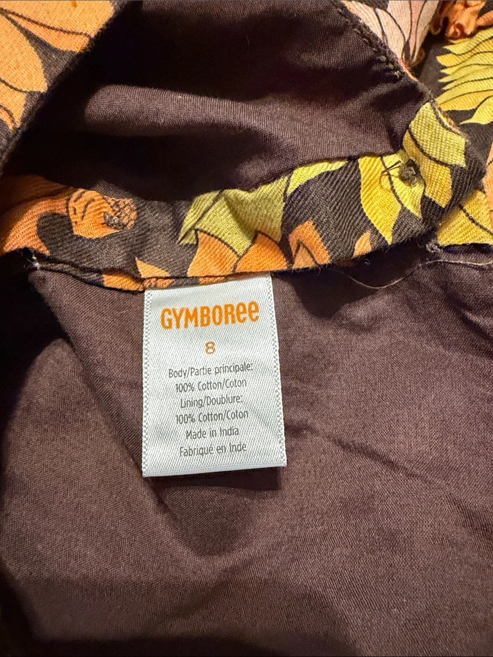 Gymboree Sunflower Tiered Skater Skirt - Brown, Yellow & Orange